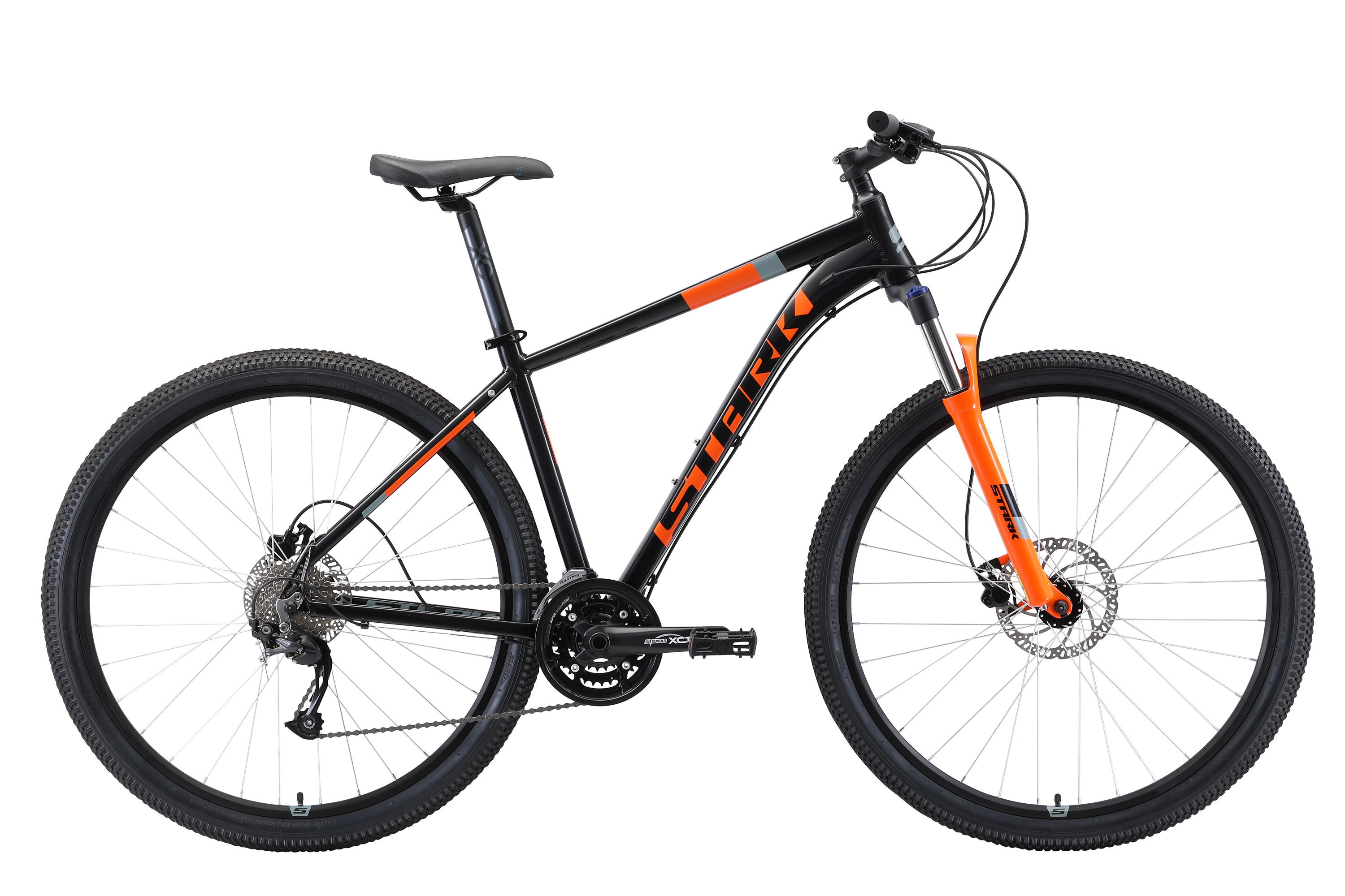 Велосипед Stark'19 Router 29.4 HD чёрный/оранжевый/серый 