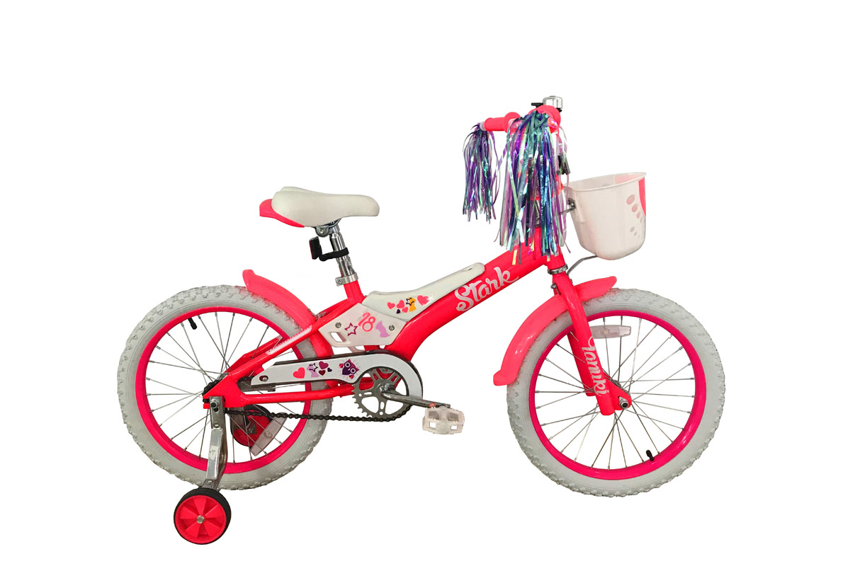 Велосипед Stark 18 Tanuki 18 girl розовый/белый